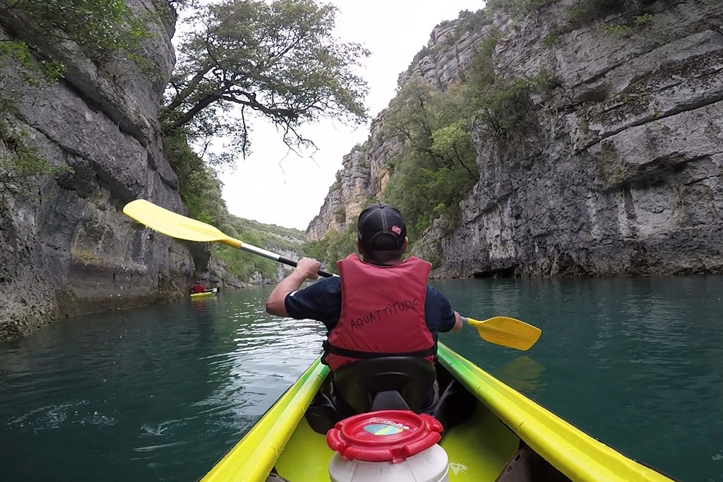 kayak dans les gorges de Baudinard