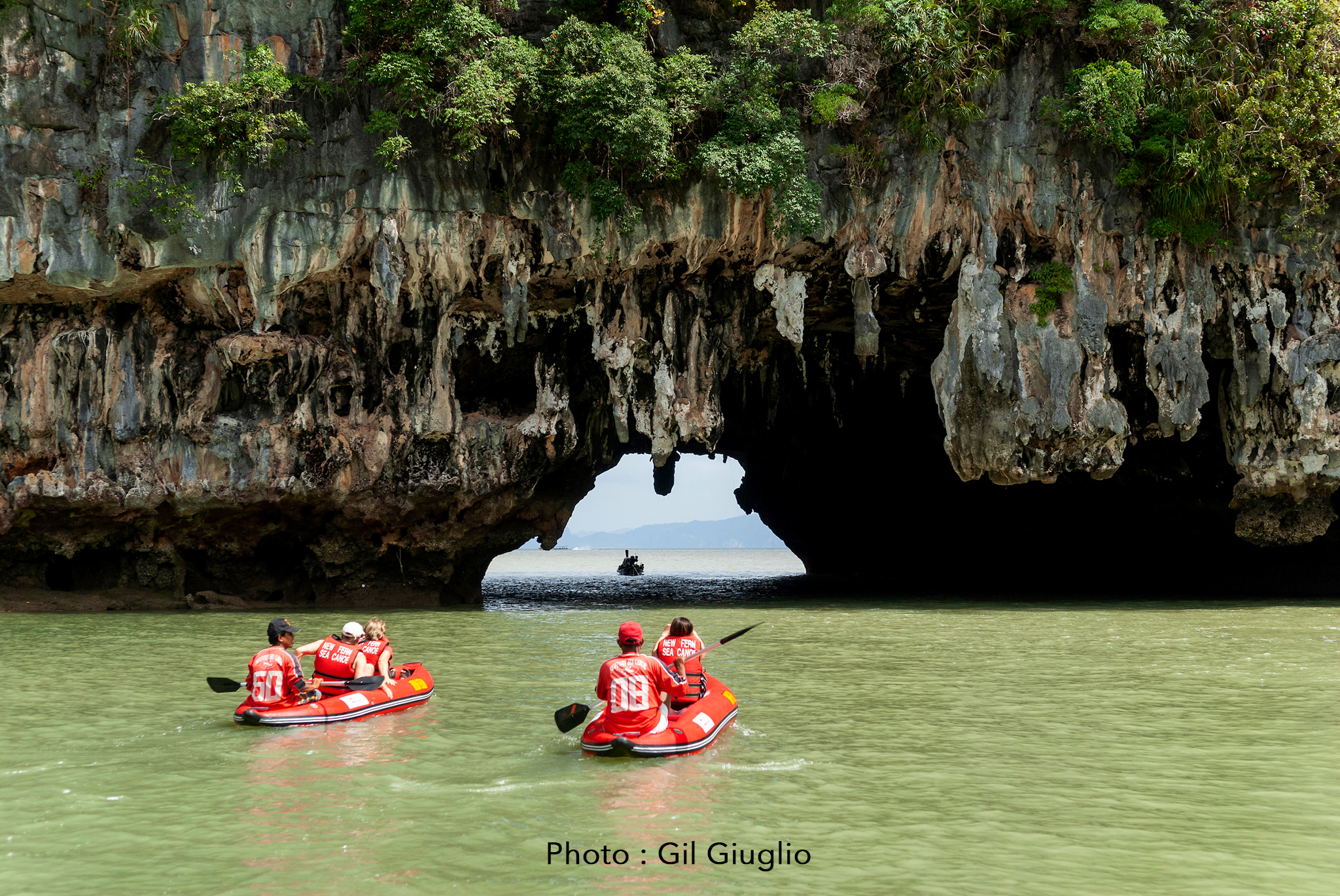 Canoë kayak de mer autour du rocher James Bond, Kao Tapu