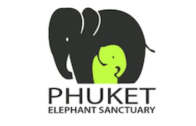 Logo Phuket Elephant Sanctuary, fond blanc